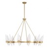 Savoy House Nouvel 12 - Light Chandelier in  Warm Brass - 3 of 4