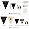 Big Dot of Happiness 30 Piece Gold Graduation Party Pennant Triangle Banner - 3 of 4