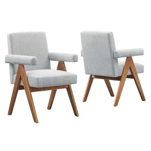 Modway Lyra Fabric Dining Room Chair - Set of 2 - 1 of 4