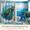LunaLulinlk Ocean Coastal Shower Curtain with Hooks,blue - 4 of 4