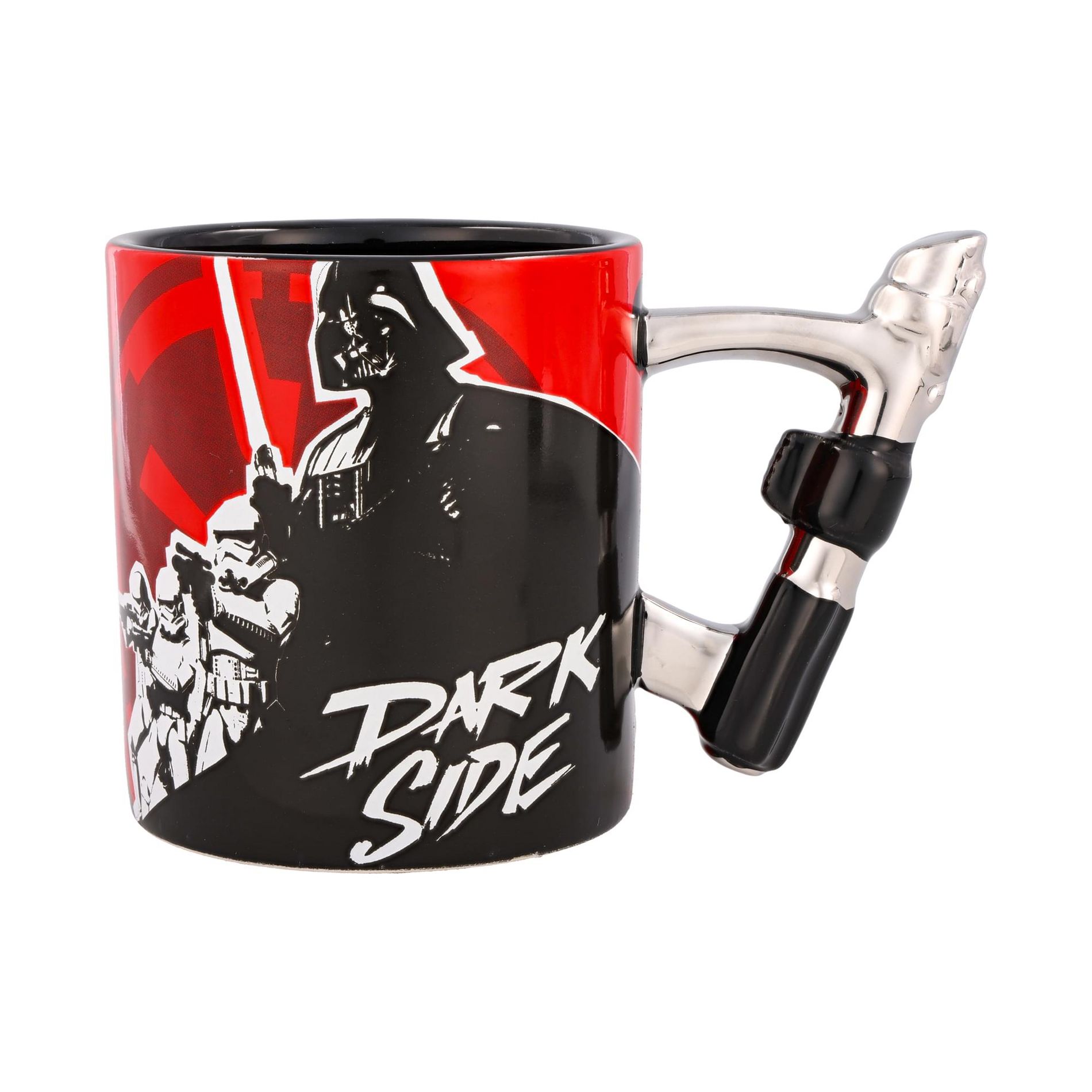 Silver Buffalo Star Wars Darth Vader "Dark Side" Ceramic Mug With Sculpted Lightsaber Handle