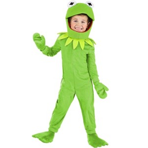 HalloweenCostumes.com 4T   Toddler Disney Kermit Baby Costume | Kid's The Muppet Costumes, Red/Green/Green - 1 of 1