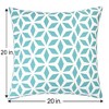 CAVINAS Crystal Burst Throw Pillows for Outdoor & Indoor,20" Square Waterproof Decorative Pillows with Fade Resistance,Couch Pillows for Patio,Garden - 3 of 4