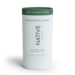 Native Plastic Free Deodorant for Men & Women - Eucalyptus & Mint - Aluminum Free - 2.65oz - 1 of 4