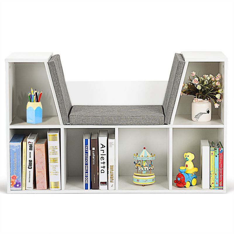 Tangkula Storage Cabinet Kids Bookcase Multi-Functional Display Shelf With 6 Cubby, 5 of 9