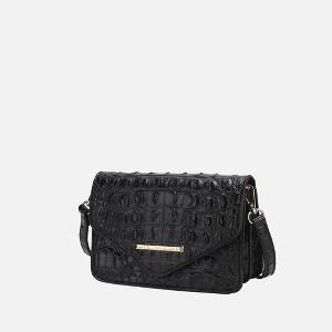 MKF Collection Vanta Women's Crossbody Croc-Embossed Saddle Handbag by Mia K - 1 of 4