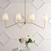 JONATHAN Y Signe 47.5" 4-Light Classic Minimalist Iron Linear LED Pendant Gold Painting: ETL Listed, Adjustable Height - 2 of 4