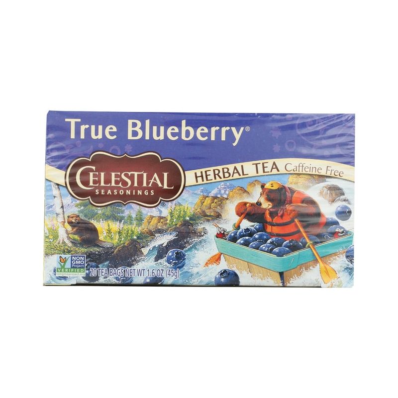 Celestial Seasonings Herbal Tea True Blueberry - Caffeine Free, 1 of 3