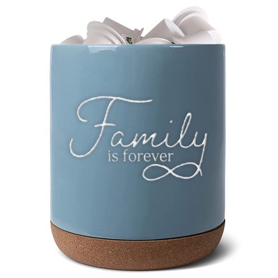 Elanze Designs Family Forever Sky Blue X-Large Cork Bottom Kitchen K-Cup Coffee Pod Holder