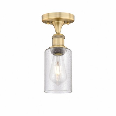 Clymer - 1 Light Semi-Flush Mount In Art Deco Style-9.63 Inches Tall and 3.88 Inches Wide