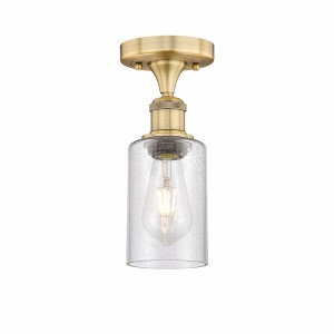 Clymer - 1 Light Semi-Flush Mount In Art Deco Style-9.63 Inches Tall and 3.88 Inches Wide - 1 of 1