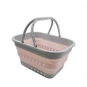 SAMMART Collapsible Plastic Laundry Basket with Handle 19L (5 Gallons) - 1 of 4