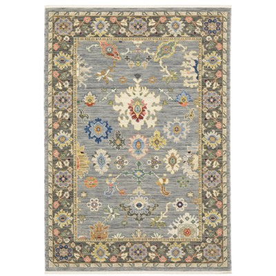 Oriental Weavers Lucca 846D1 Blue/ Multi Indoor Area Rug - 3'3" x 5'