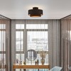 Livex Lighting Sentosa 3 - Light Semi-Flush Mount in  Black - 3 of 4