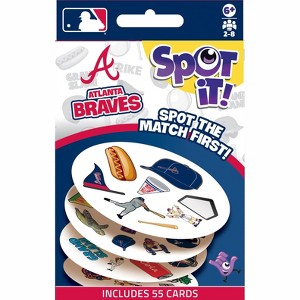 MasterPieces Officially Licensed MLB Atlanta Braves Spot It Game for Kids and Adults - 1 of 2