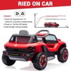 12V Ride On Car for Kids,Licensed Volkswagen Beetle,Electric Vehicle ,Battery Powerd Toy Car with Remote Control, LED Headlights, Horn, Music - 3 of 4