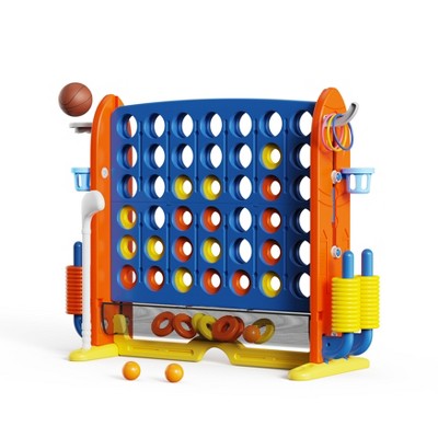 SUGIFT Giant 4 in-A-Row Connect Game Set with Carry Bag