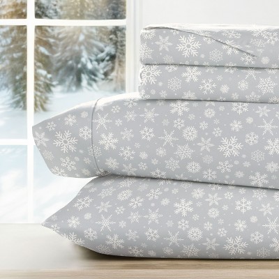 Christmas Holiday Soft Comfy 4 Piece Bed Sheet Set, Winter Prints - Becky Cameron