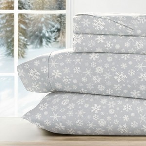 Christmas Holiday Soft Comfy 4 Piece Bed Sheet Set, Winter Prints - Becky Cameron - 1 of 4