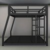 LOVMOR Full XL Over Queen  Heavy Duty Bunk Bed for Adults with Ladder and Full Length Guardrail for Adults,Teens,Kids - 4 of 4