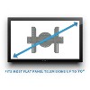 Mount-It! TV Wall Mount With Full 360 Degree Rotation Fits Most TVs from 32" to 70", 110 lbs. Weight Capacity - 2 of 4