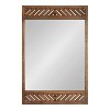 Kate & Laurel All Things Decor 24"x36" Mezzeta Wood Rectangle Wall Mirror Brown - 4 of 4