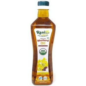Organic Mustard Oil (Cold Pressed) - 33.8oz (1 Liter) - Rani Brand Authentic Indian Products - 1 of 4
