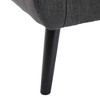 XIYUYEU Modern Soft Linen Accent Chair Living Room Chair Bedroom Chair Home Chair With Black Legs - 4 of 4