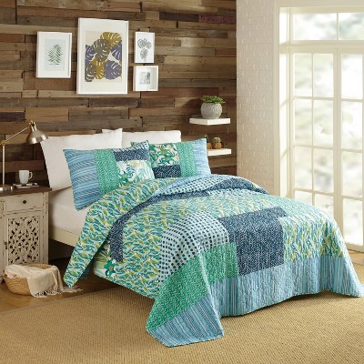 3pc Full/Queen Native Springs Quilt Set Blue - Justina Blakeney for Makers Collective