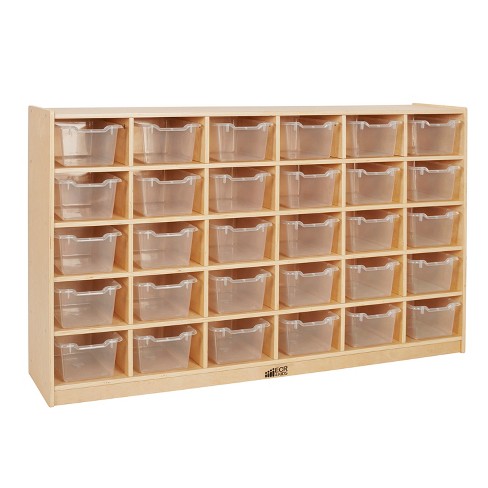 Ecr4kids 30 Cubby School Storage Cabinet Rolling Cabinet With 30