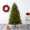 Nearly Natural 7-ft North Carolina Fir Artificial Christmas Tree with 550 Clear Lights and 3703 Bendable Branches - 4 of 4