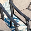 7pc Patio Dining Set with Rectangle Table with 1.57" Umbrella Hole & Sling Arm Chairs - Captiva Designs - 4 of 4