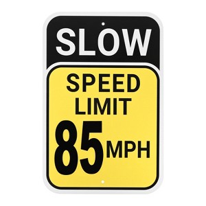 Unique Bargains Aluminum Weather Resistant Waterproof Rust Free Traffic Signs 1 Pc - 1 of 4