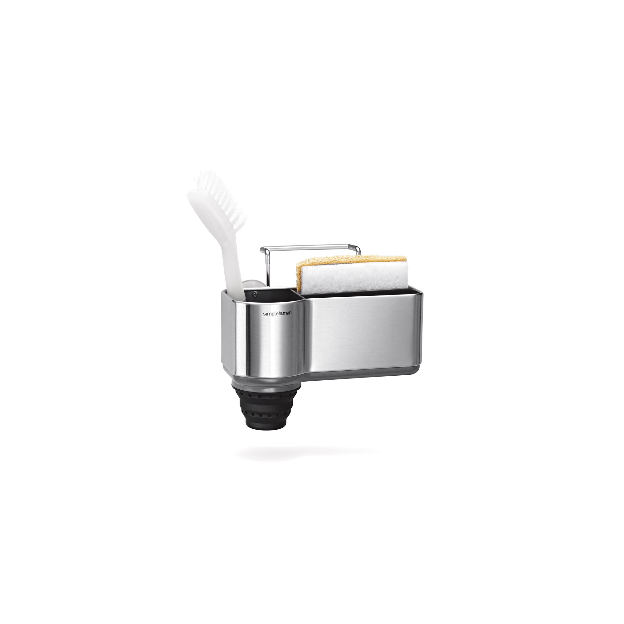simplehuman Sink Caddy Sponge Holder, Brushed Stainless Steel