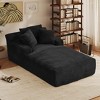 AENKYO Oversized Sleeper Sofa Bed & Cloud Lounge Chair, 2 Pillows Corduroy Upholstered Sofa No Assembly Required for Living Room - 2 of 4