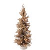 Perfect Holiday 2' Pre-Lit Brown Burlap Base Christmas Tree - 2 of 4