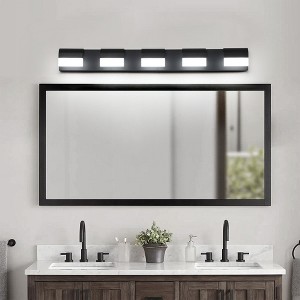 DOMETOUR Modern Bathroom Vanity Lighting 5-Light LED Vanity Lights Over Mirror Bath Wall Lighting - 1 of 4