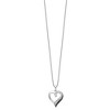 Black Bow Jewelry 1/5 Cttw Black & White Diamond 17mm Heart Necklace in Sterling Silver - image 2 of 4