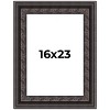 PosterPalooza | 3.5" Wide Ornate Black Picture Frame - UV Acrylic, Foam Board Backing, Hanging Hardware - 2 of 4