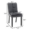 NicBex Modern Dining Chair Set of 2 Kitchen & Dining Room Chairs with Cushion Seats and Wood Legs Upholstered Linen Fabric Armless Chair - 3 of 4