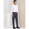 Lars Amadeus Men's Plaid Regular Fit Formal Business Dress Pants - 4 of 4