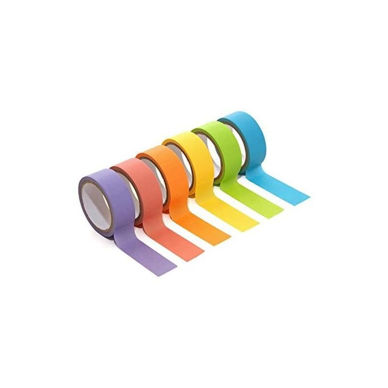 Zink Colorful Washi Tape Set with Full Rainbow of Pastel, 1 of 7