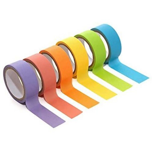 Zink Colorful Washi Tape Set With Full Rainbow Of Pastel : Target