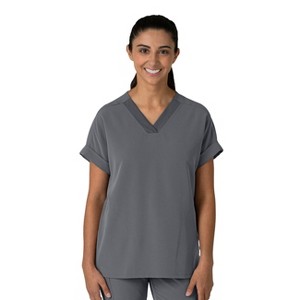 Wink Nova Women's Drop Shoulder Boxy Scrub Top - 1 of 4