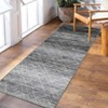 Modern Abstract Machine Washable Area Rugs for Living Room Ultra Soft Non Slip Low Pile Carpet for Bedroom Dining Room - 3 of 4