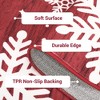 Christmas Area Rug Xmas Snowflake Machine Washable Indoor Carpet Rug - 4 of 4