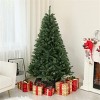 NAYSAYE 6ft Unlit Artificial Christmas Tree with 1000 PVC Branch Tips, Wide Xmas Tree, Metal Stand for Indoor Holiday Home Office Decor - 2 of 4