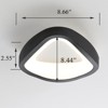Claxy Led Flush Mount Ceiling Light Black 4000K 10W 8-inch Triangle - 2 of 4