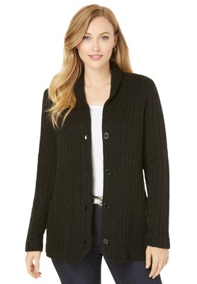 Jessica London Women's Plus Size Cable Duster Sweater - 18/20