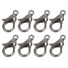 Unique Bargains Necklace Bangle Black Lobster Claw Clasps Hook Buckles Fasteners 12mm 100 Pcs - 4 of 4